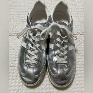 Gola Silver and White Sneakers